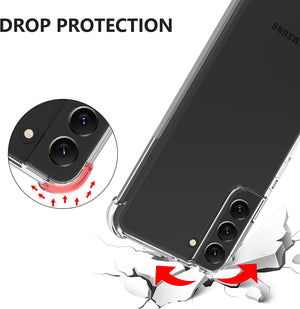 Shockproof Crystal Bumper [Galaxy S22+ Plus] Case - Transparent Clear-MyPhoneCase.com