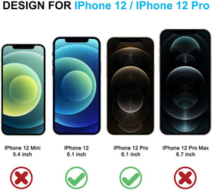 [2-Pack] Anti-Spy [iPhone 12 / 12 Pro] Tempered Glass Privacy Screen Protector-MyPhoneCase.com