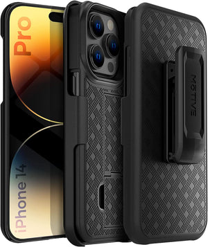 Fitted Shell Rugged Kickstand [iPhone 14 Pro] Case Belt Clip Holster-MyPhoneCase.com