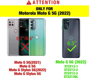 Pro-Defender [moto g 5G 2022] Case w/ Rugged Holster Clip - Black/Orange-MyPhoneCase.com