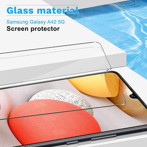 HD Clear Tempered Glass Screen Protector for Galaxy A42 5G [4-Pack]-MyPhoneCase.com