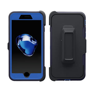 ToughBox Defender iPhone 8 Plus / 7 Plus Case Holster - Navy/Blue-MyPhoneCase.com