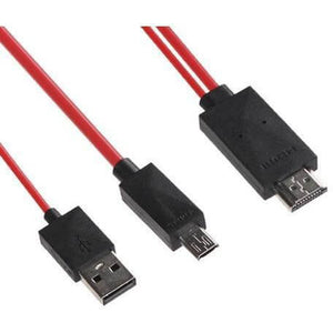 Micro-USB/USB to HDMI Connector - 6 ft (Phone to TV Converter)-MyPhoneCase.com