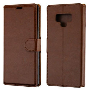 MyJacket Flip Stand Leather Wallet Galaxy Note 9 Case - Brown-MyPhoneCase.com