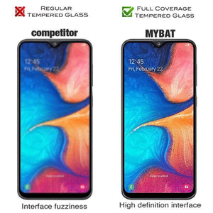 Galaxy A20 (2019) Full Coverage Tempered Glass Screen Protector [2-Pack]-MyPhoneCase.com