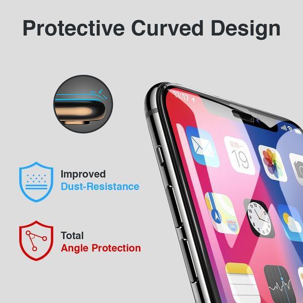 [2-Pack] Full Coverage iPhone Xs Max Tempered Glass Screen Protector - MyPhoneCase.com