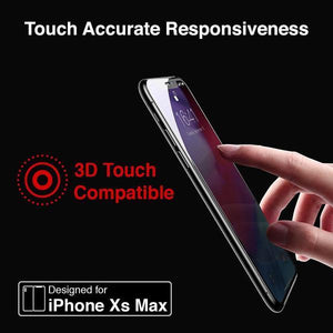 [2-Pack] Full Coverage iPhone Xs Max Tempered Glass Screen Protector-MyPhoneCase.com