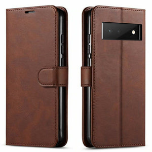 Premium Leather Flip Folio [Google Pixel 6] Wallet Case w/ Card Holder-MyPhoneCase.com