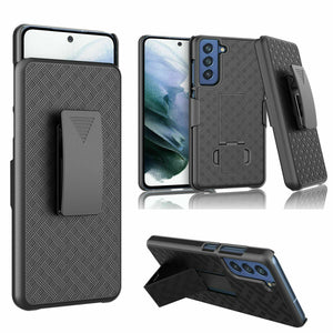 Rugged Slim Shell Fitted Cover [Galaxy S22] Case w/ Holster Belt Clip OEM-MyPhoneCase.com