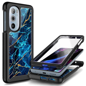 Full-Body Protector [Motorola Moto Edge+ Plus 5G UW 2022] Case - Sapphire-MyPhoneCase.com