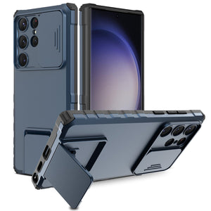 Heavy Duty Full-Body [Galaxy Note 20 Case] w/ Rugged Stand - Navy Blue-MyPhoneCase.com
