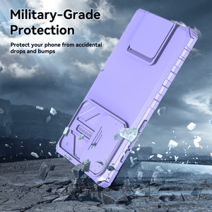 Heavy Duty Full-Body [Galaxy Note 20 Case] w/ Rugged Stand - Purple-MyPhoneCase.com