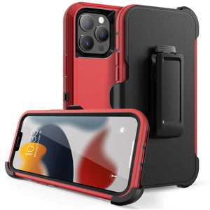 Heavy Duty Rugged Defender [iPhone 13 Pro Max] Case Belt Clip Holster-MyPhoneCase.com