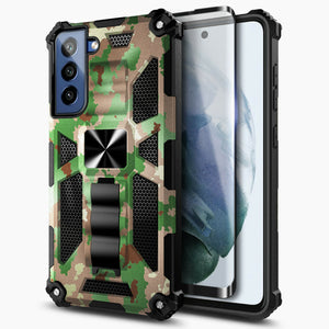 Max Armor Metal Kickstand [Galaxy S21 FE] Case - Camouflage-MyPhoneCase.com