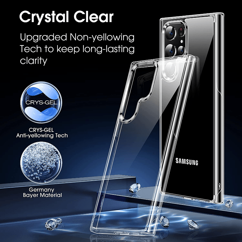 Ultra-Thin Crystal Cover Galaxy S23 Ultra Case - Transparent Clear-MyPhoneCase.com