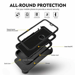 Defender Case for [iPhone X / XS] Rugged Holster Belt Clip - RealTree Camo-MyPhoneCase.com