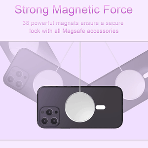 Mag-Safe Magnetic [iPhone 12/13/14 Series] Case - Transparent Clear-MyPhoneCase.com