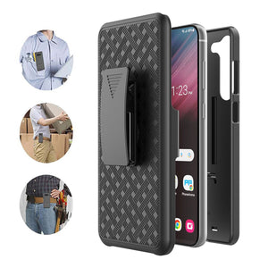 Fitted Shell Kickstand [Galaxy S23+ Plus] Case w/ Rugged Belt Clip Holster-MyPhoneCase.com