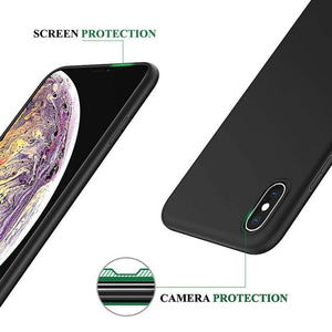 Full-Body Slim Fit Ultra Thin Cover [iPhone XS MAX] Case - Matte Black-MyPhoneCase.com
