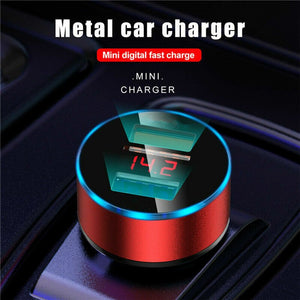 2-Ports [USB LED Car Charger] Cigarette-lighter Port Fast Charging [3.1A]-MyPhoneCase.com