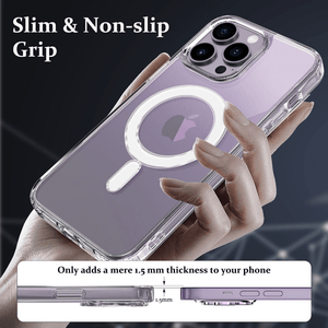 Shockproof Crystal iPhone 13 Pro Magnetic Mag-Safe Case - Clear-MyPhoneCase.com