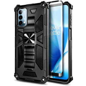 Max Armor Full-Body Metal Kickstand [OnePlus Nord N200 5G] Case - Black-MyPhoneCase.com
