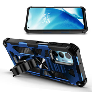 Max Armor Full-Body Metal Kickstand [OnePlus Nord N200 5G] Case - Blue-MyPhoneCase.com
