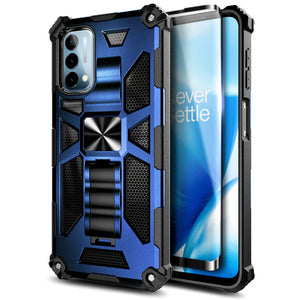 Max Armor Full-Body Metal Kickstand [OnePlus Nord N200 5G] Case - Blue-MyPhoneCase.com