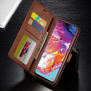 Premium Leather [Moto G Power 2021] Wallet Case w/ Card Holder - Brown-MyPhoneCase.com