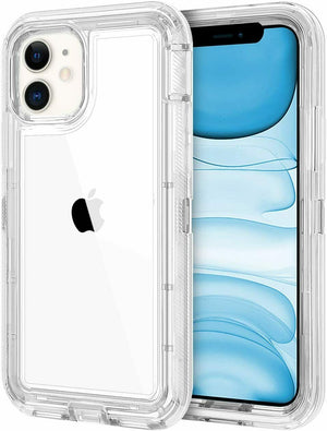 Shockproof Heavy Duty Anti-Scratch iPhone 11 (6.1") Case - Clear-MyPhoneCase.com