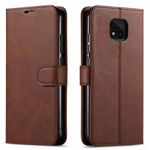 Premium Leather [Moto G Power 2021] Wallet Case w/ Card Holder - Brown-MyPhoneCase.com