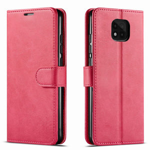 Premium Leather [Moto G Power 2021] Wallet Case w/ Card Holder - Pink-MyPhoneCase.com