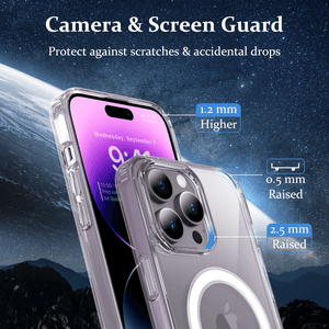 Shockproof Crystal iPhone 12 Pro Max Magnetic Mag-Safe Case - Clear-MyPhoneCase.com